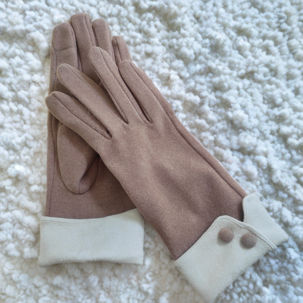 Ladies Fashion Gloves with buttons