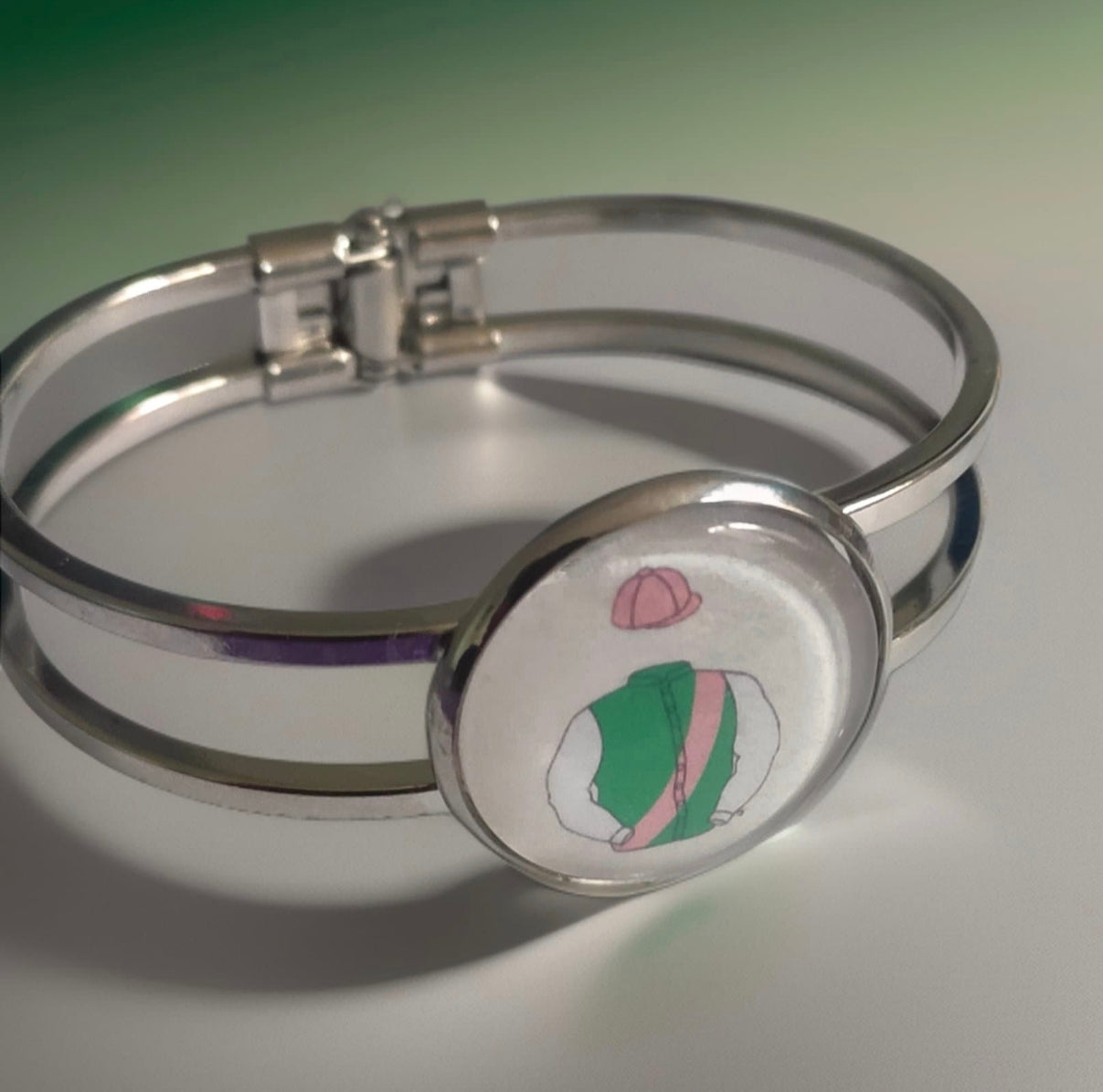 Horse Racing Silks Bangle -Custom Owners Colours