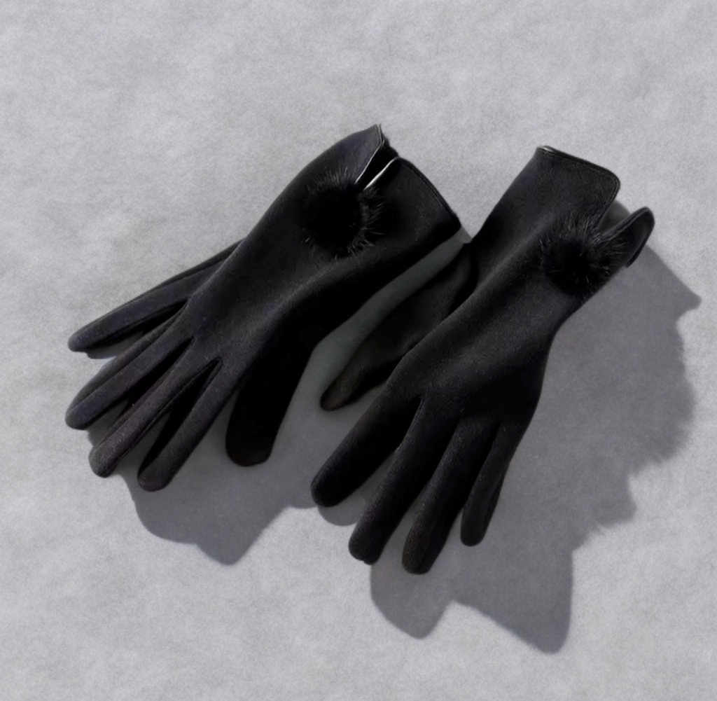 Black Winter Gloves