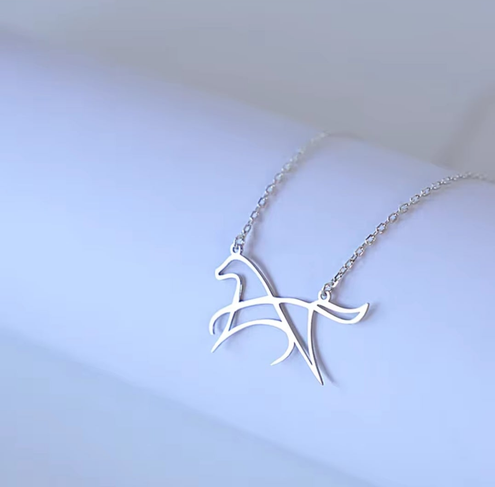 Celtic Craft Style Horse Necklace