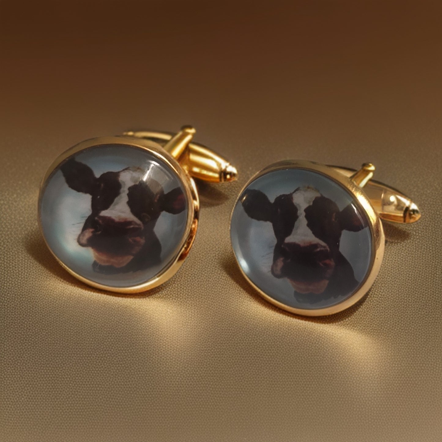 Cow Head Portrait Cufflinks