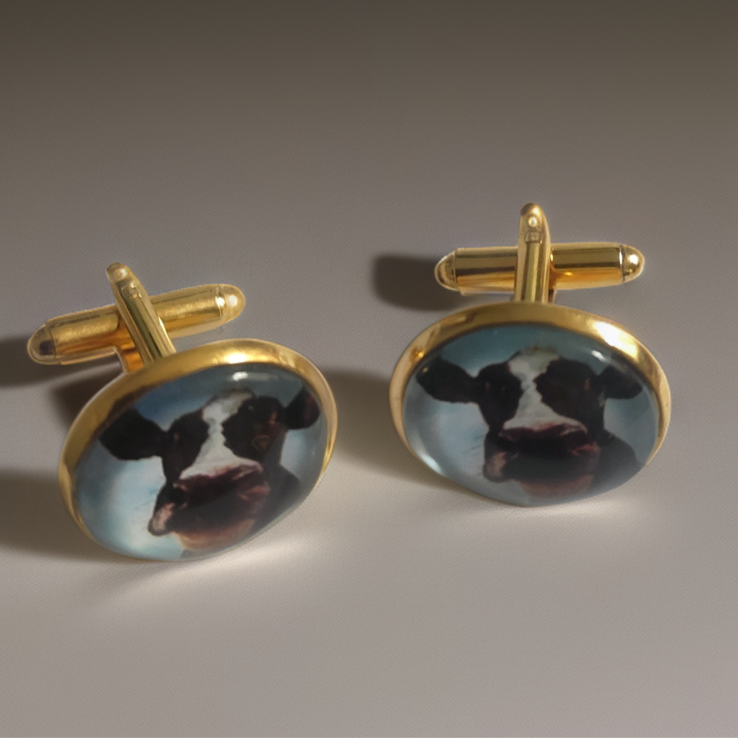 Cow Head Portrait Cufflinks