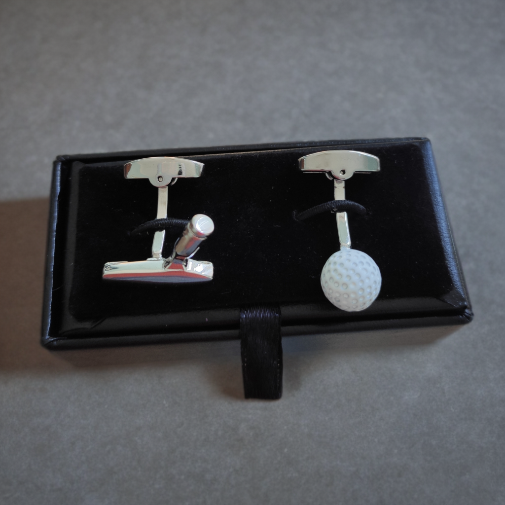 Golf Ball and Putter Cufflinks