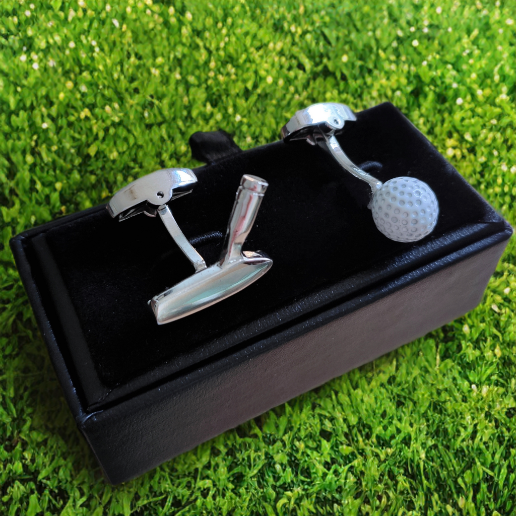 Golf Ball and Putter Cufflinks
