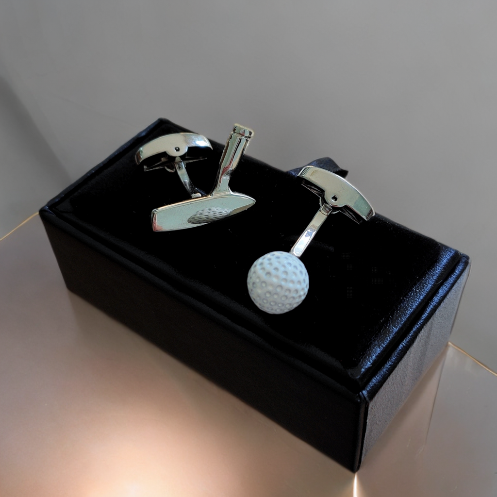 Golf Ball and Putter Cufflinks