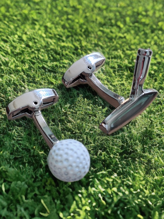 Golf Ball and Putter Cufflinks