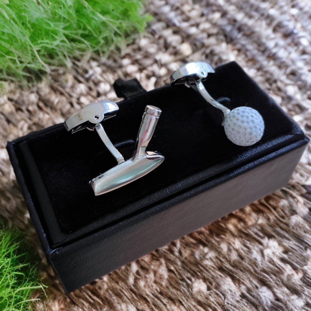 Golf Ball and Putter Cufflinks
