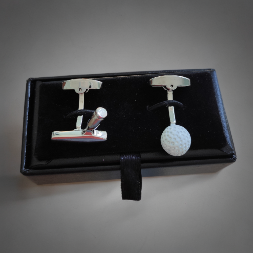 Golf Ball and Putter Cufflinks