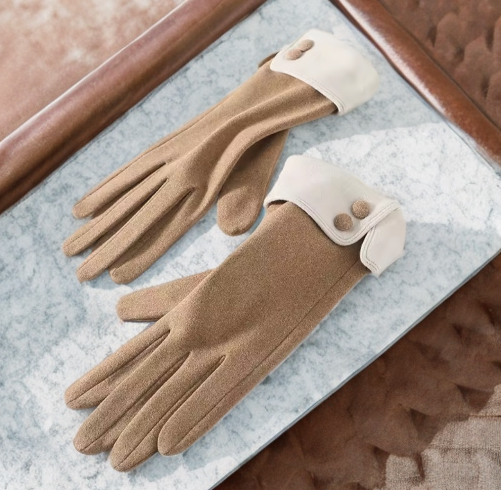 Ladies Fashion Gloves with buttons