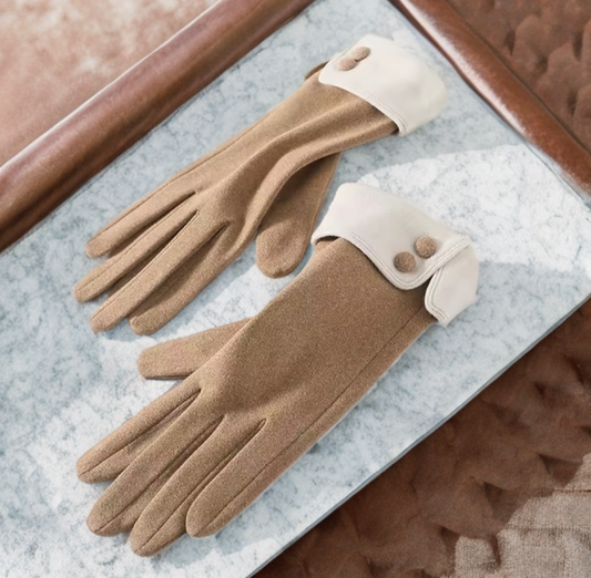 Ladies Fashion Gloves with buttons