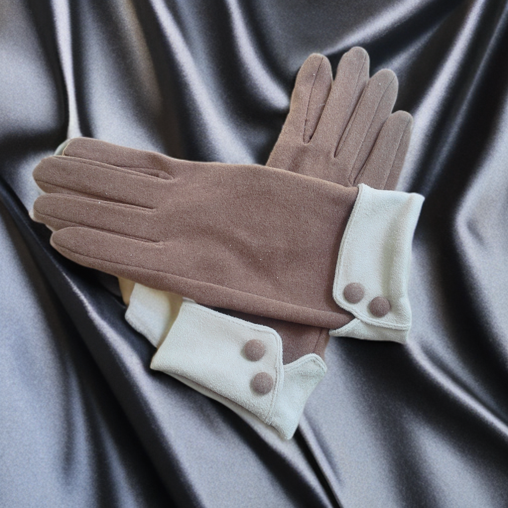 Ladies Fashion Gloves with buttons