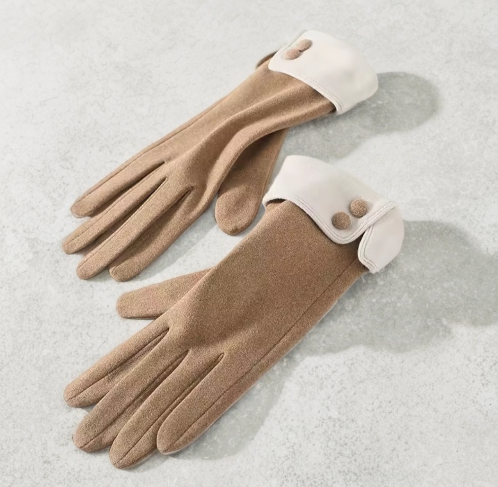 Ladies Fashion Gloves with buttons