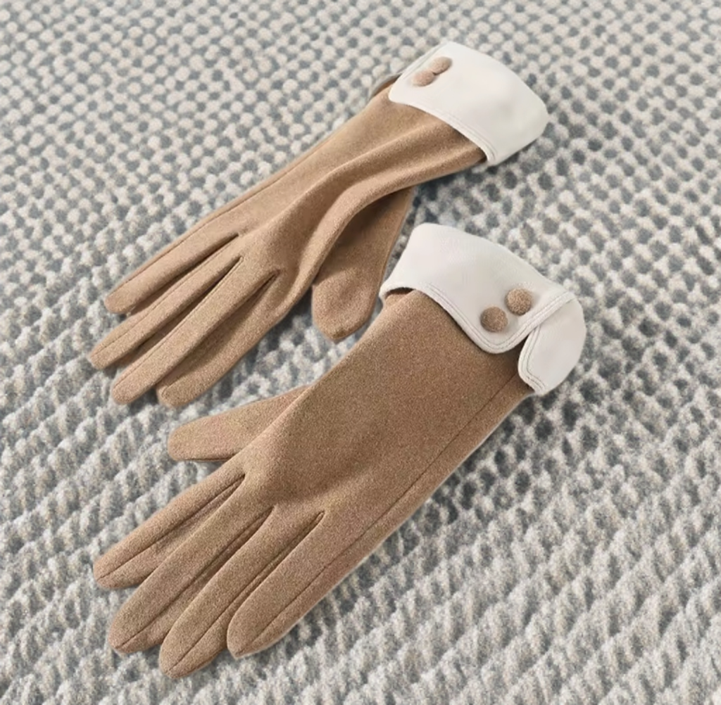 Ladies Fashion Gloves with buttons
