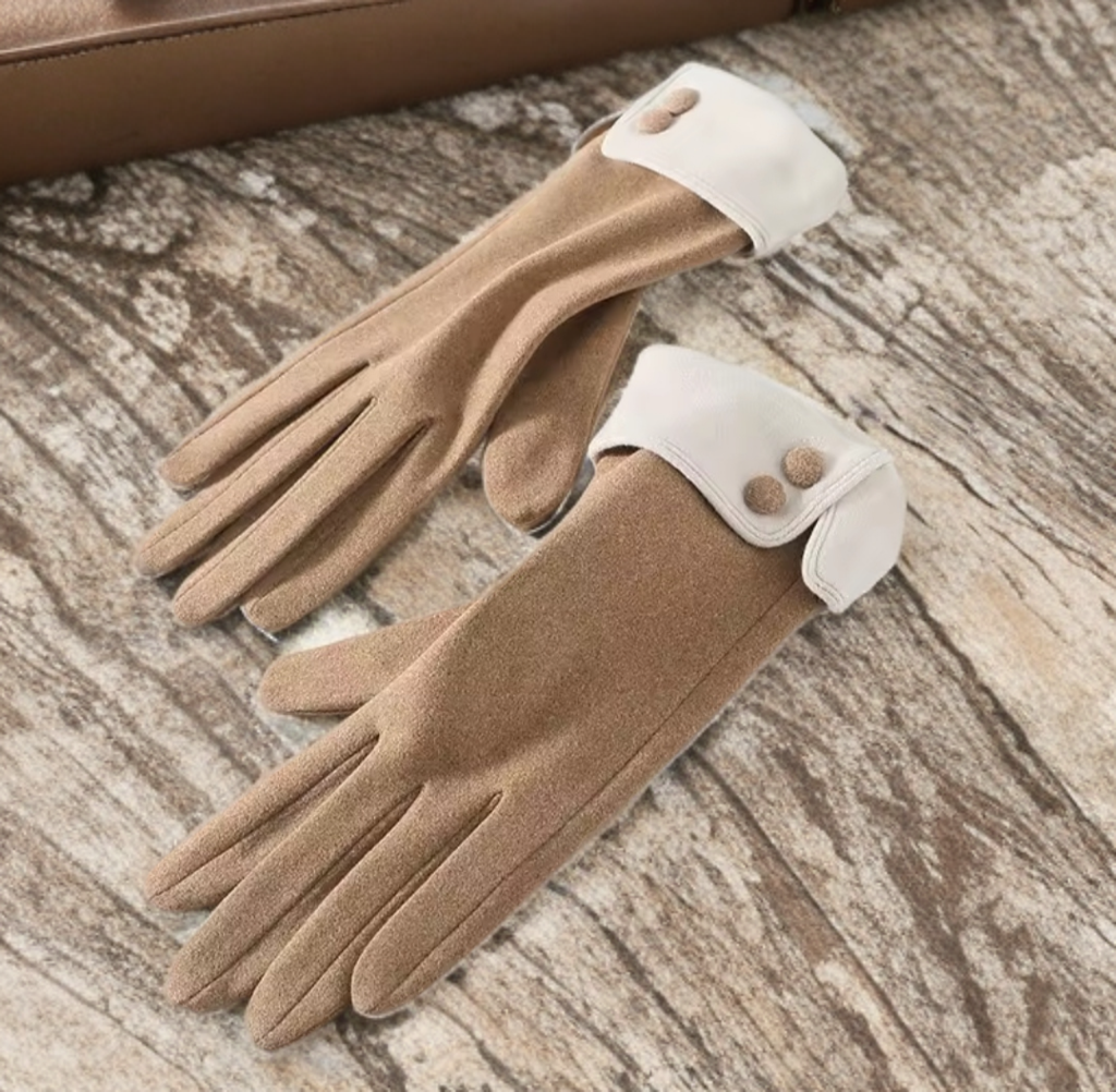 Ladies Fashion Gloves with buttons