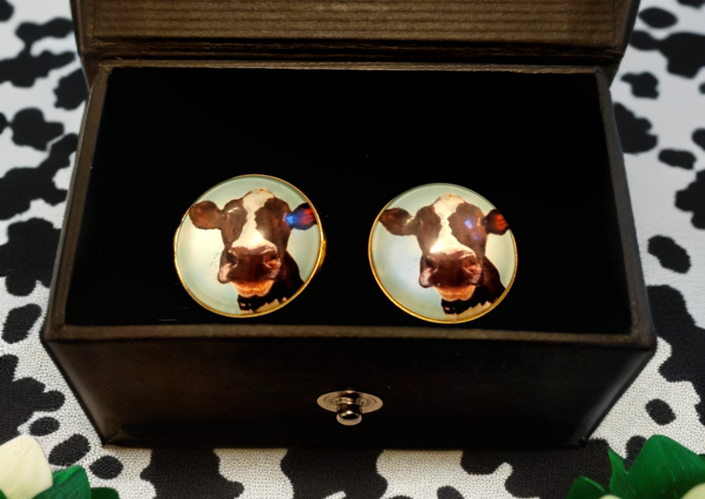 Cow Head Portrait Cufflinks