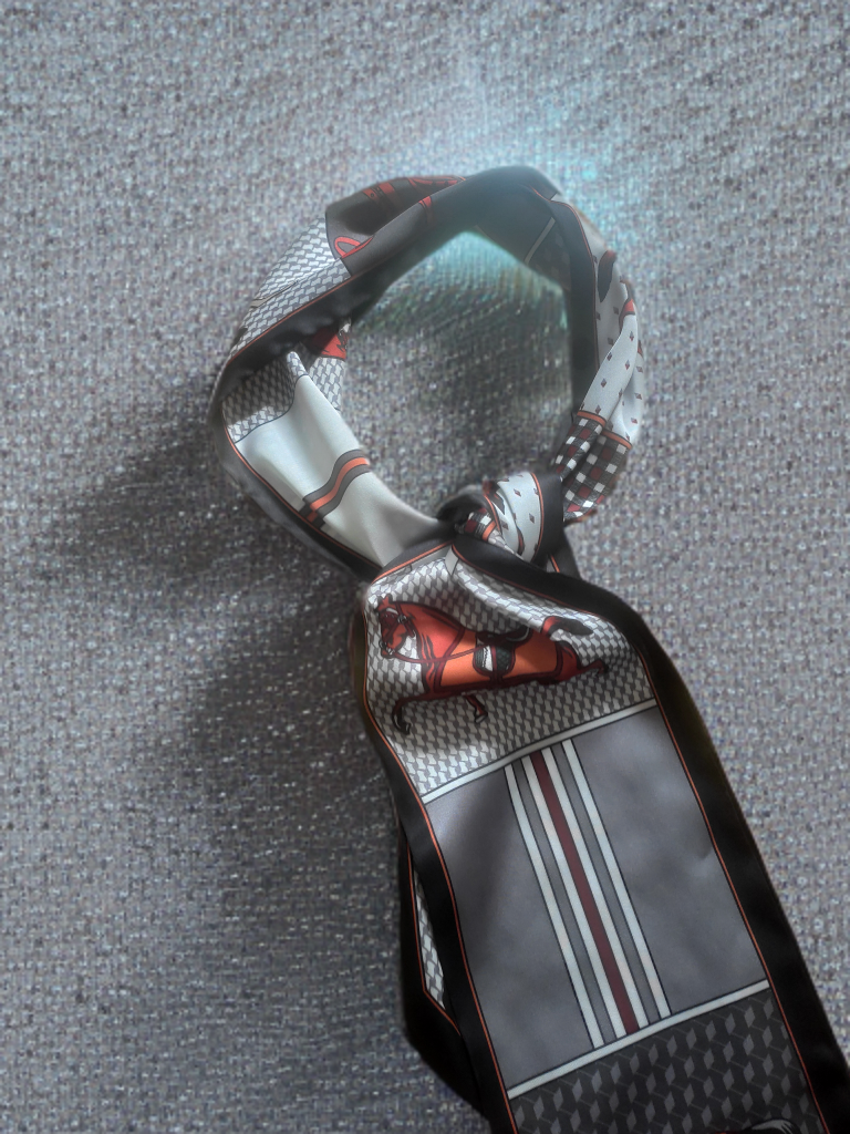 Luxurious Horse Print Neck Scarf