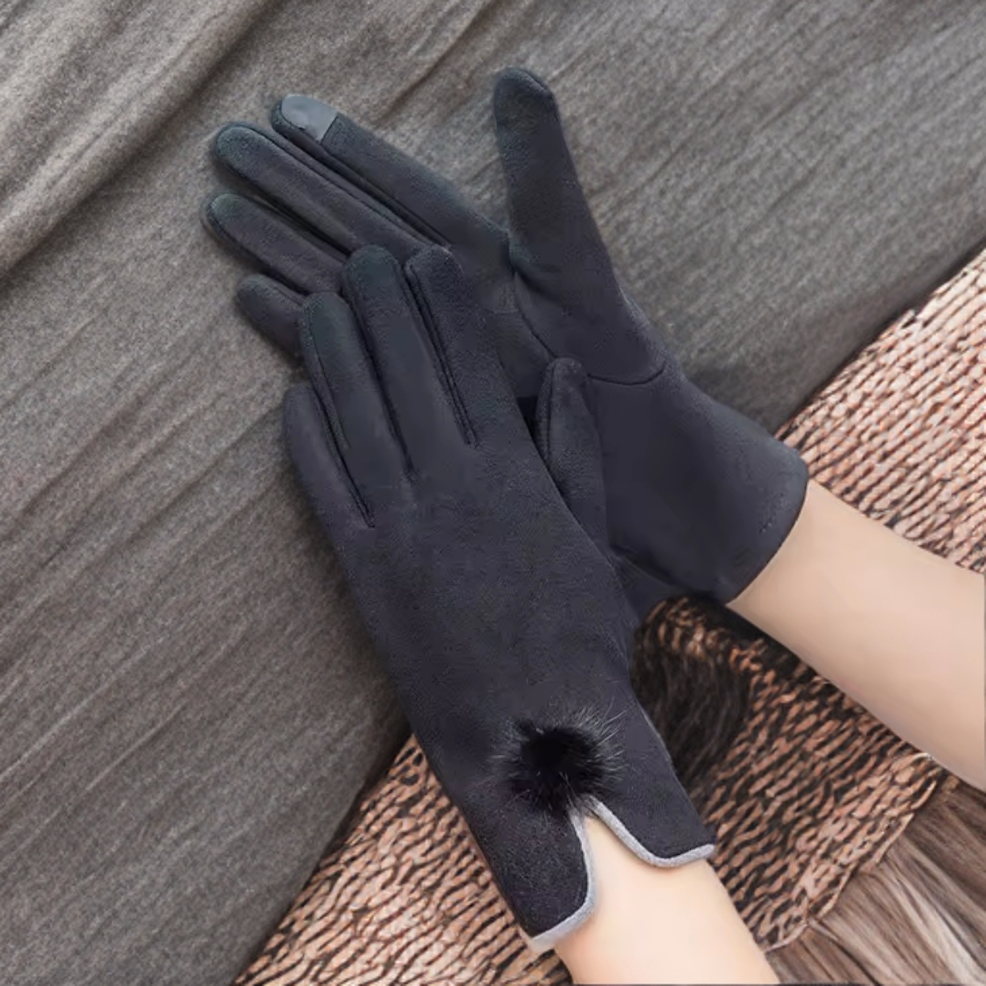 Black Winter Gloves
