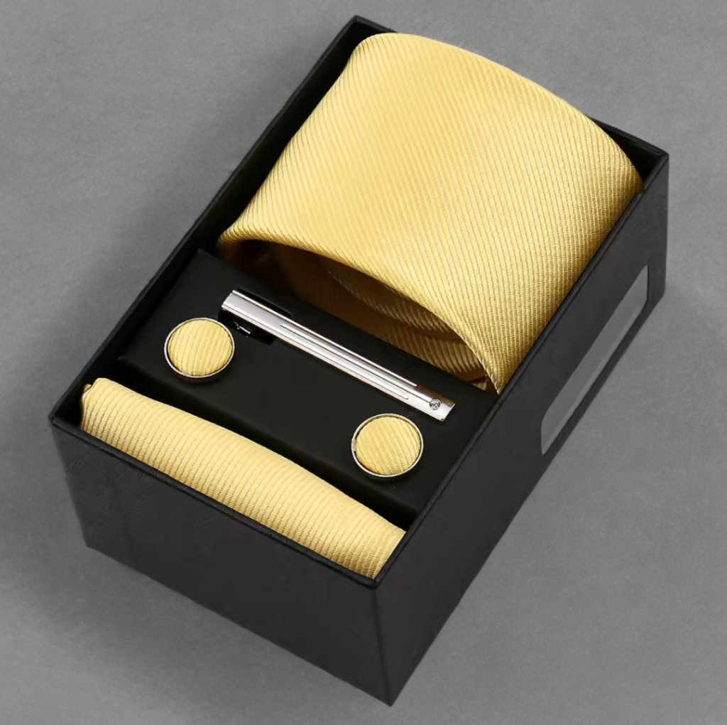 Pale Yellow Tie set