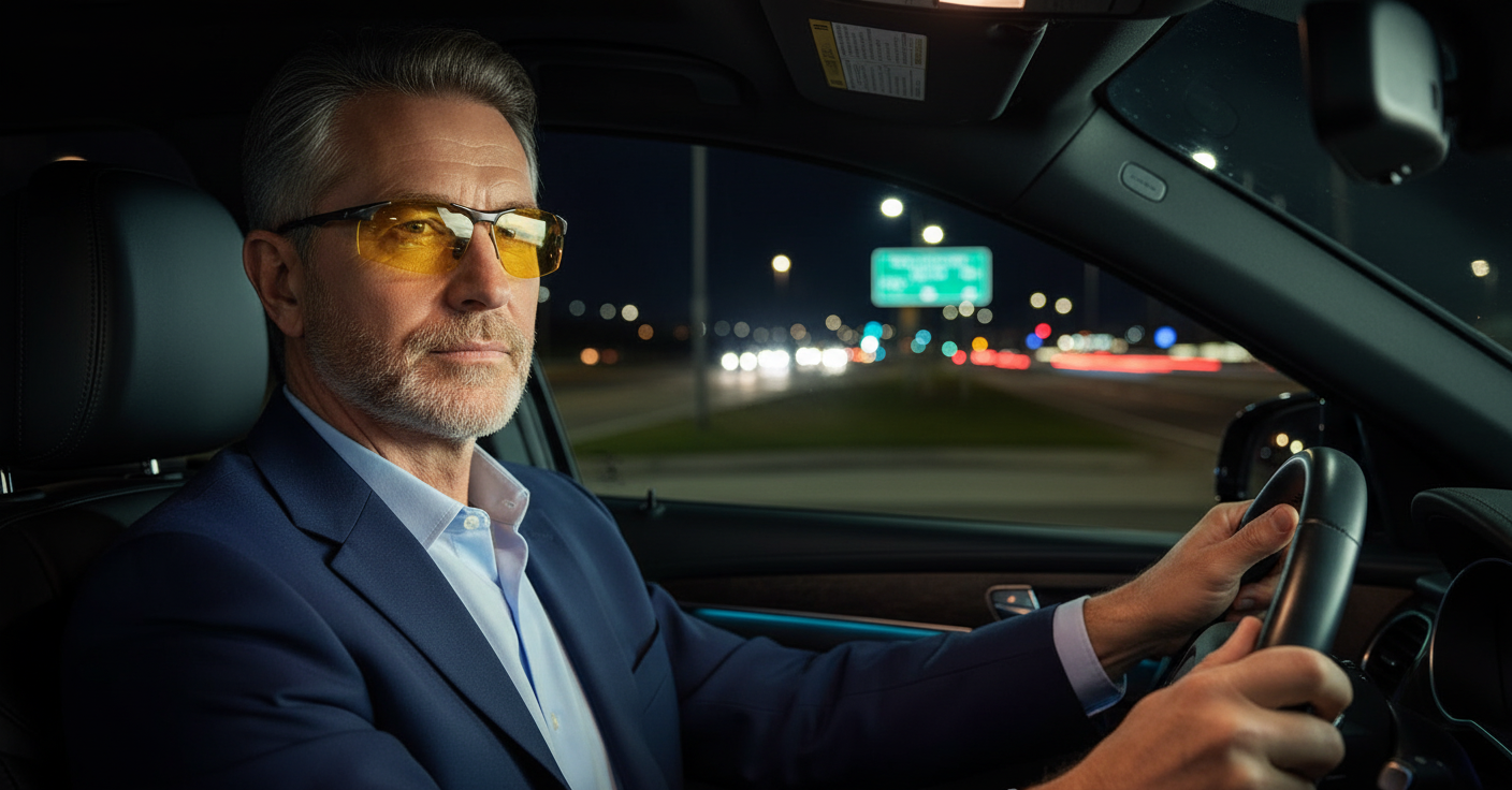 Night Vision Polarised Driving Glasses