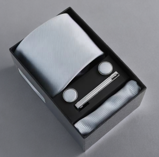 Men's Tie Set in Grey