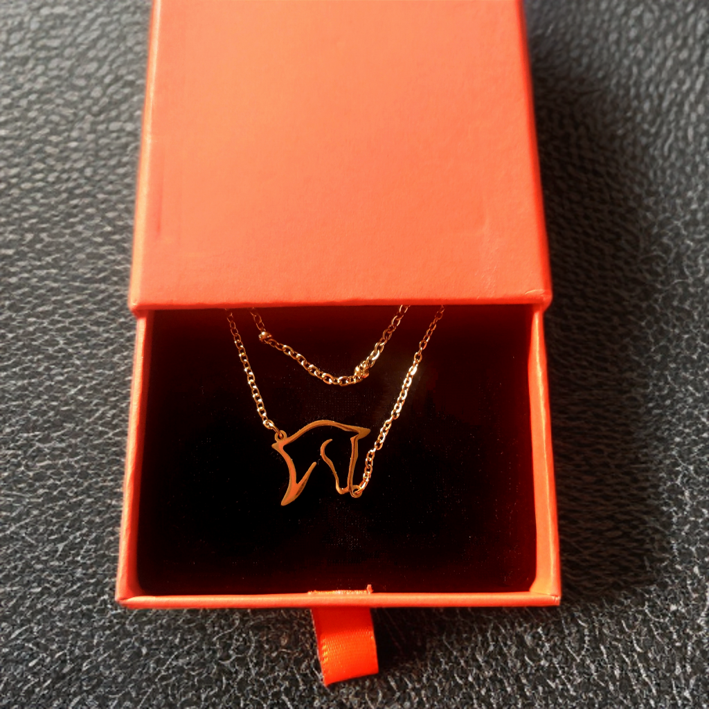 Horse Head Double Layer Chain Bracelet