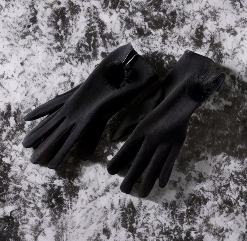 Black Winter Gloves