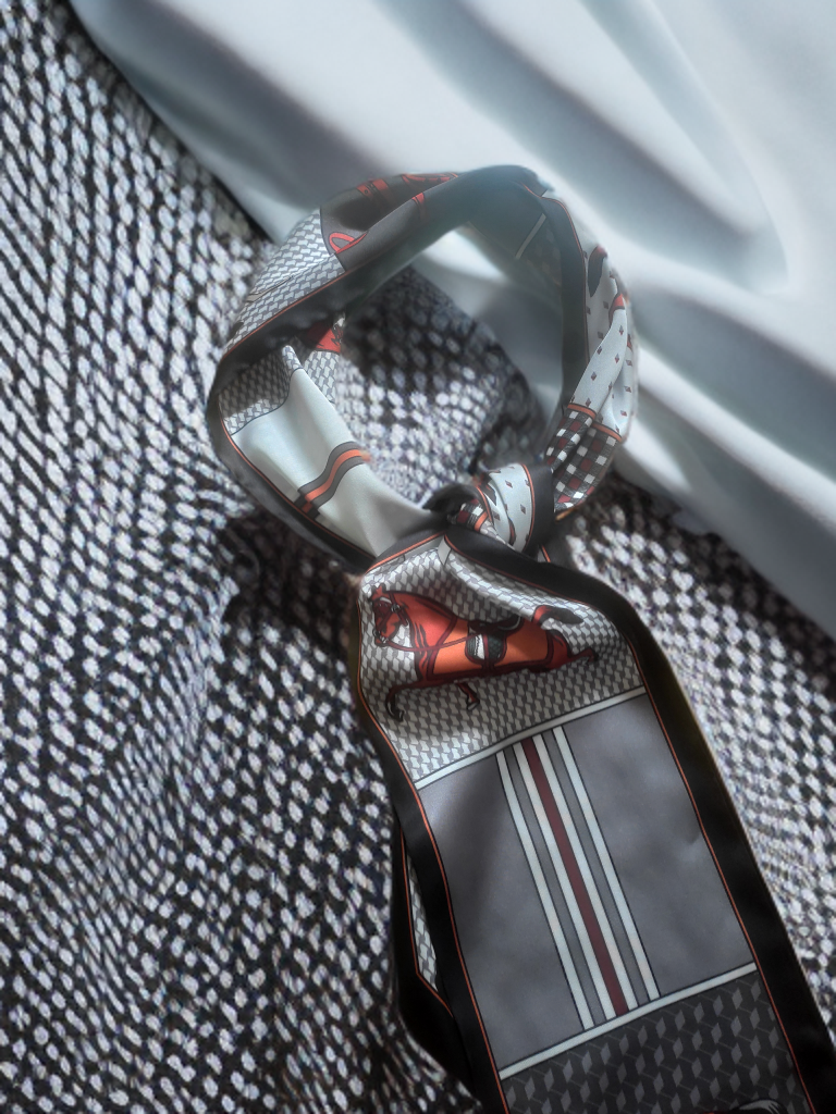 Luxurious Horse Print Neck Scarf