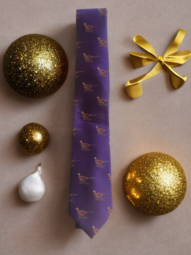 Gents tie pheasant design