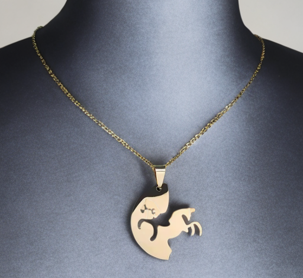 Horse Lovers Friendship Pendant Necklace