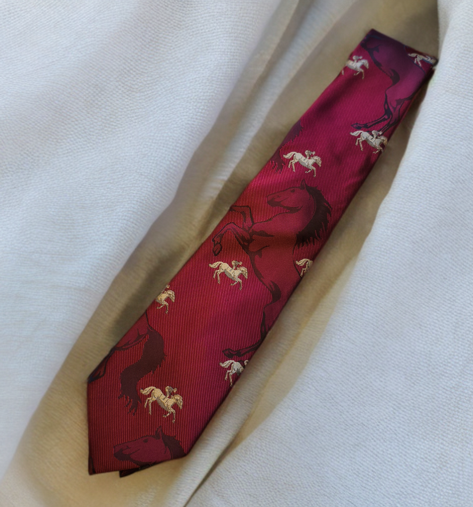 Equestrian Burgundy Tie