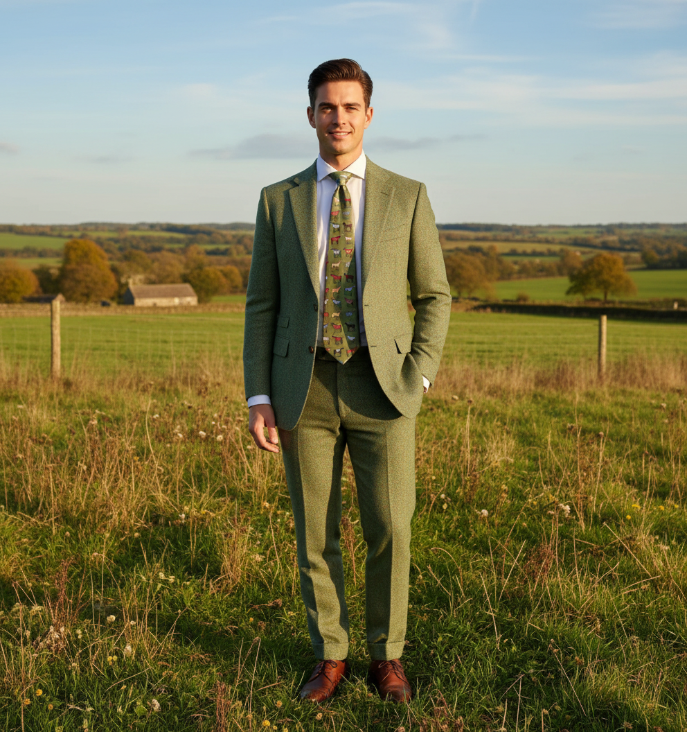 Gent's tie wth horse pattern