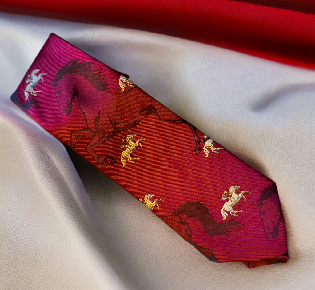 Equestrian Burgundy Tie