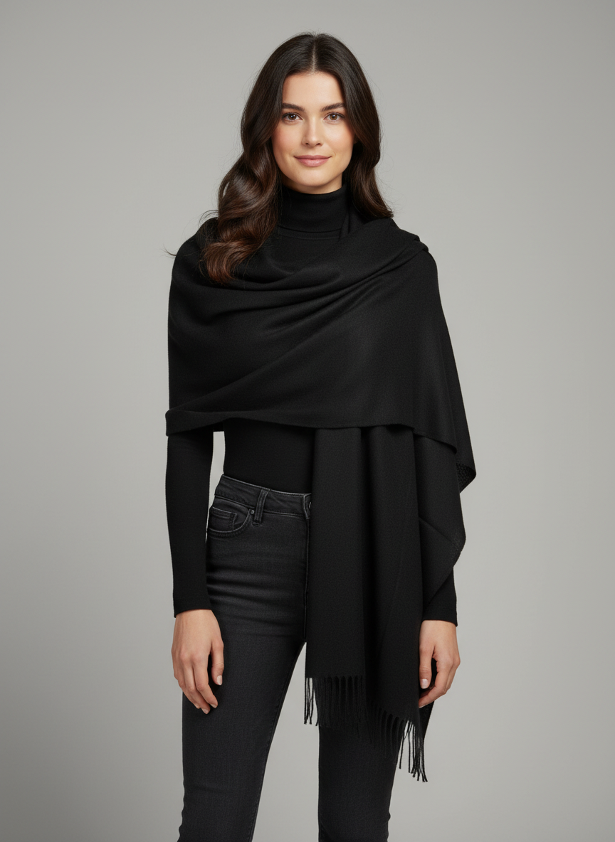 Black Pashmina Scarf