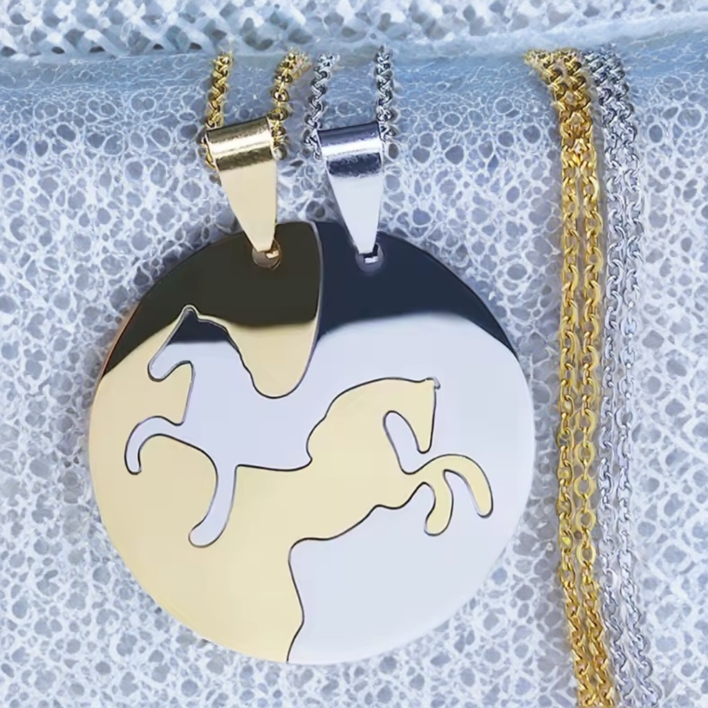 Horse Lovers Friendship Pendant Necklace