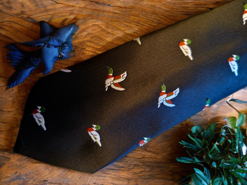 Duck Motif Country Tie