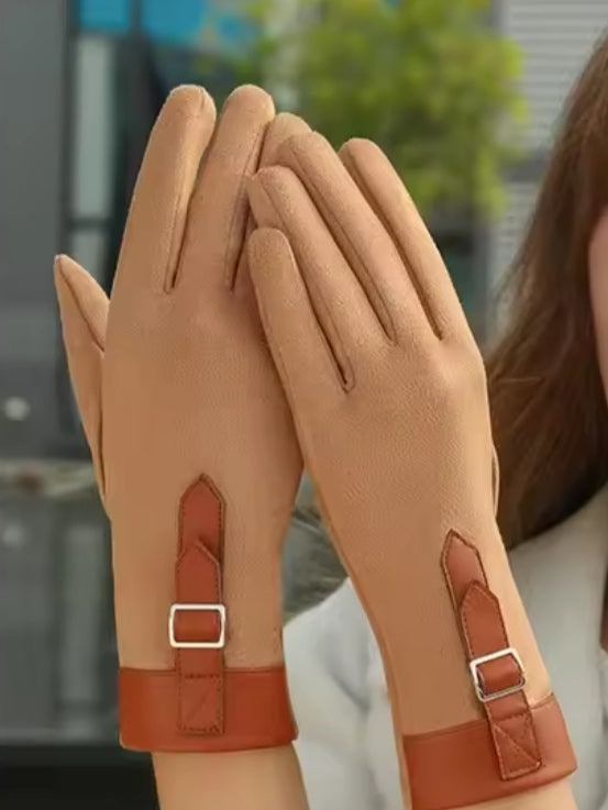 Suede feel Gloves for Ladies