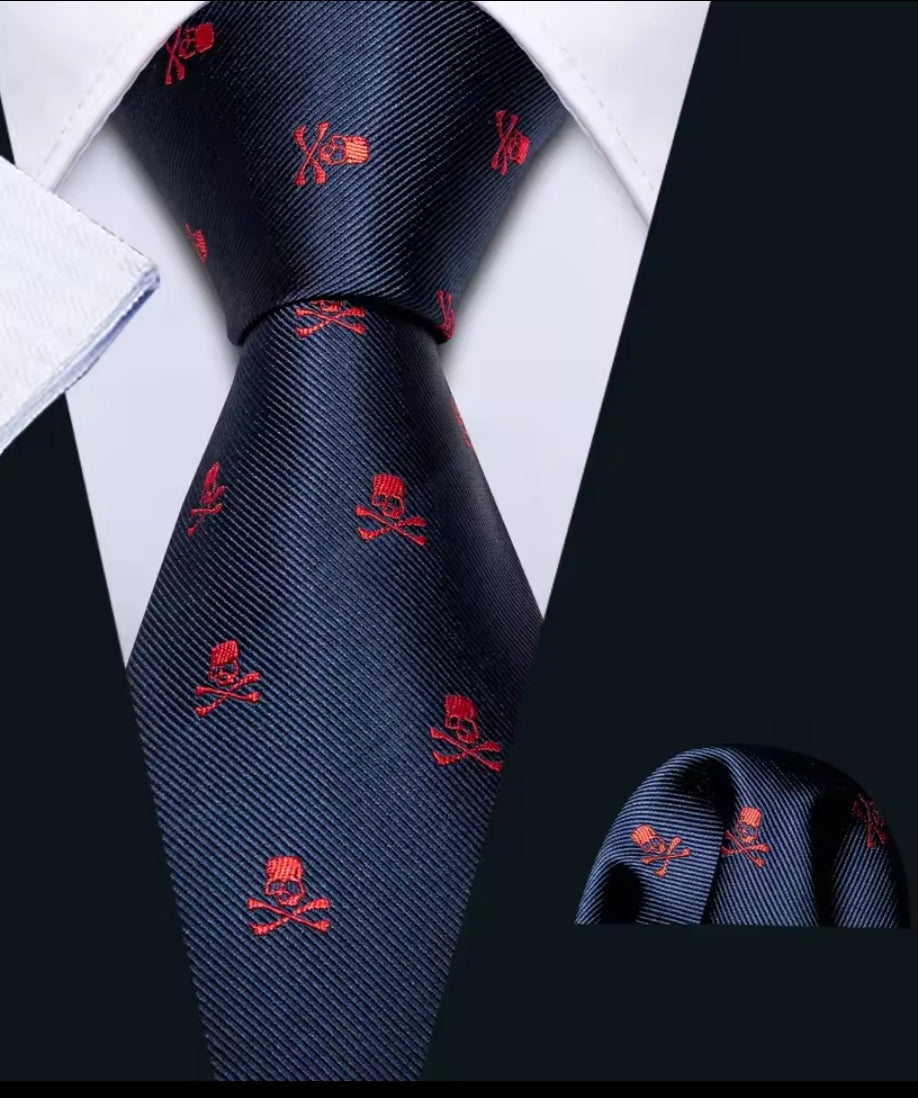 Gents Tie - Skull and Crossbones