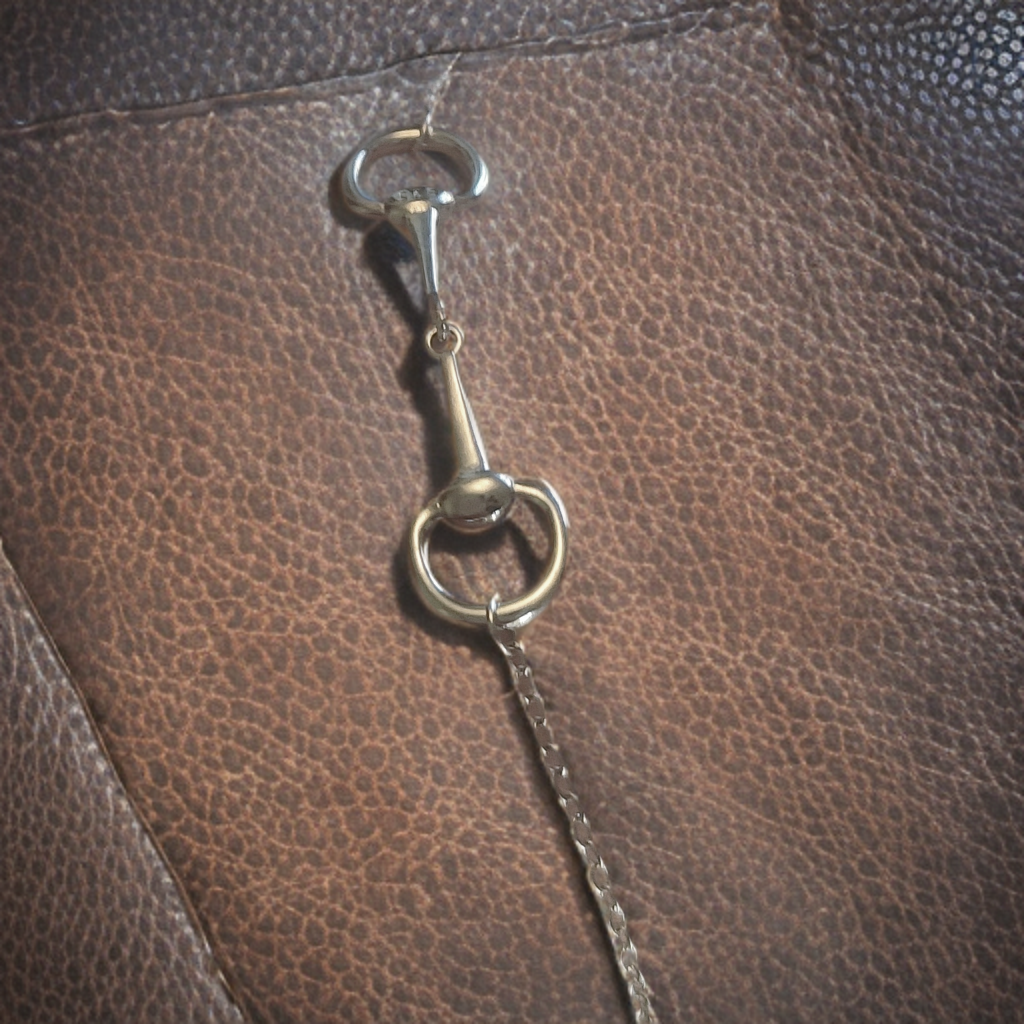 925 Silver Snaffle Bit Chain Bracelet
