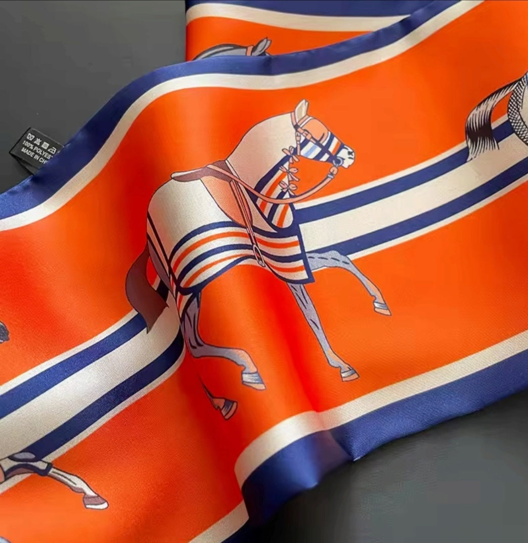 Luxury Horse Print Scarf