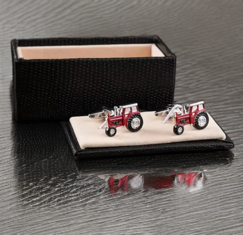 Red Tractor cufflinks