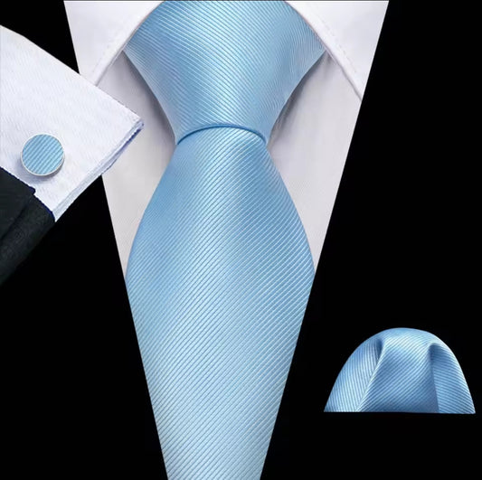 Men's Tie Set in Light Blue