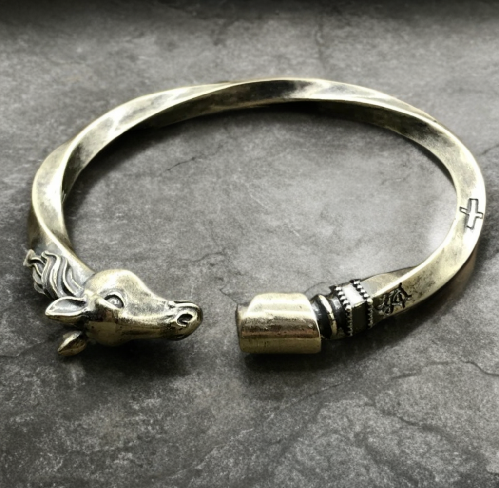 Horse Head and Hoof Bangle