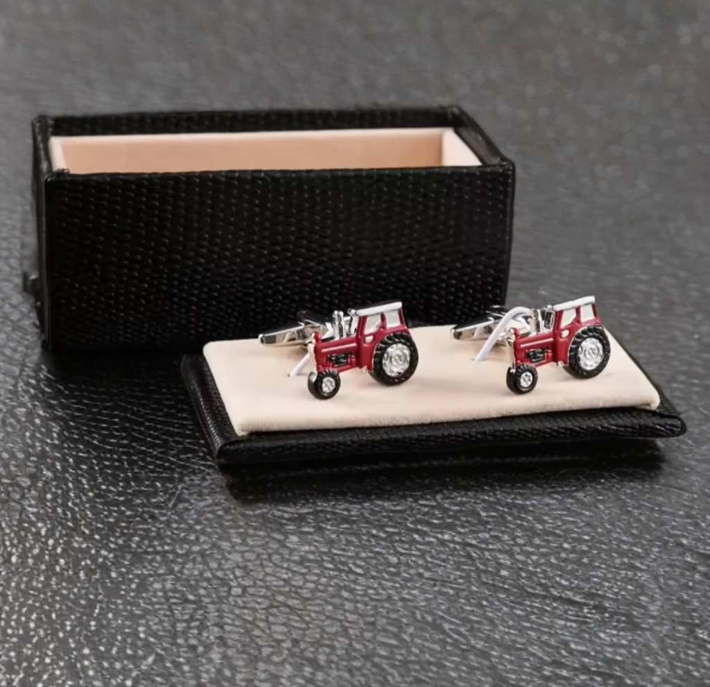 Red Tractor cufflinks