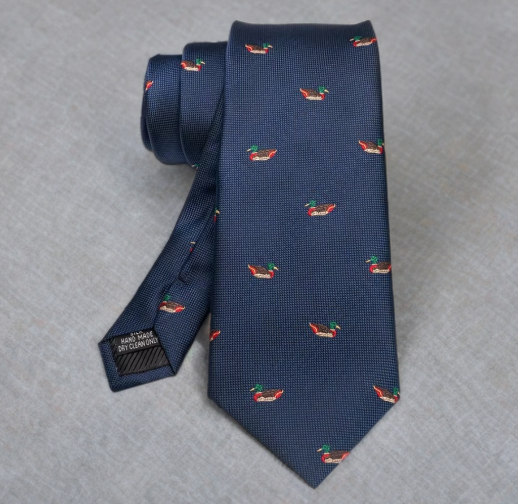 Gents Tie With Duck Pattern