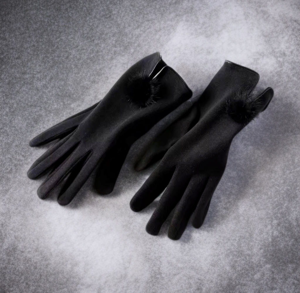 Black Winter Gloves