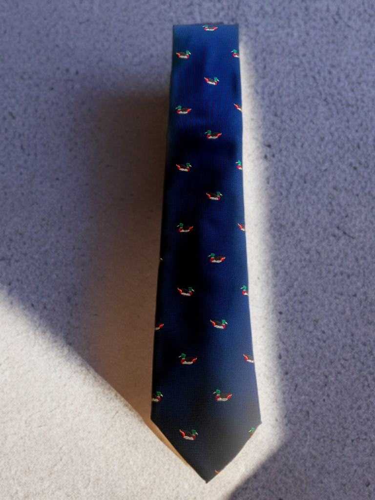 Gents Tie With Duck Pattern
