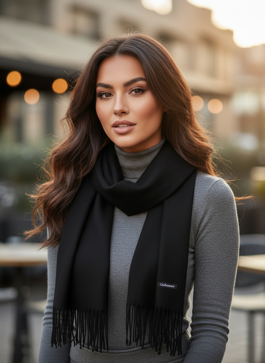 Black Pashmina Scarf