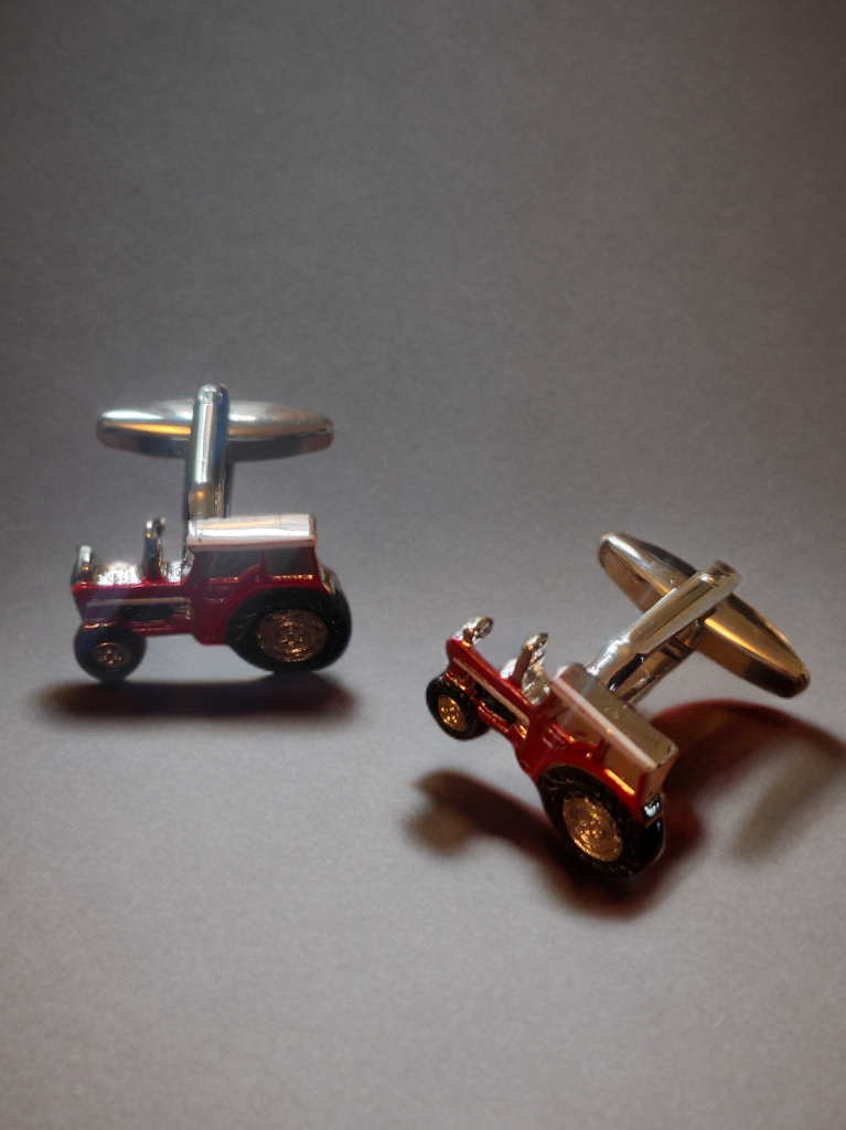 Red Tractor cufflinks