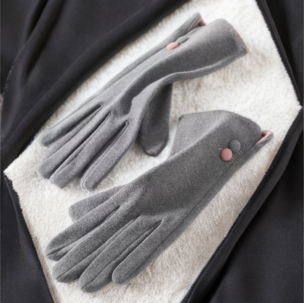 Grey Ladies Gloves
