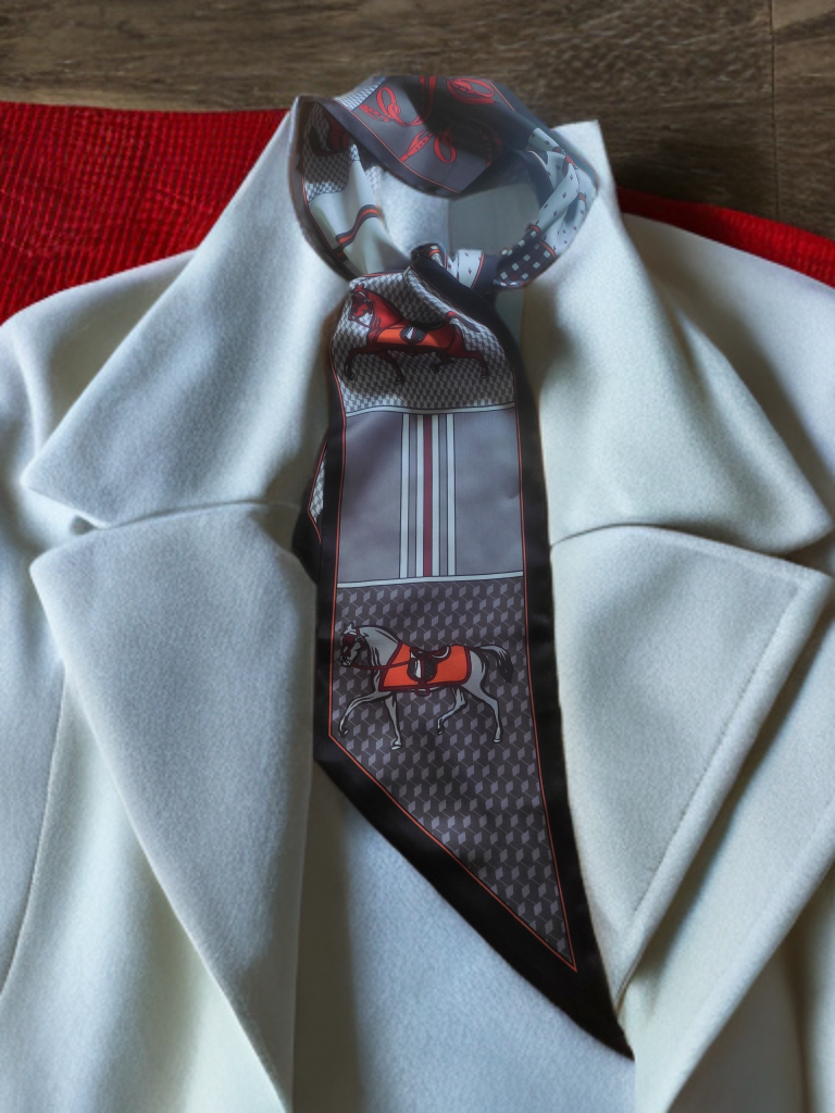 Luxurious Horse Print Neck Scarf